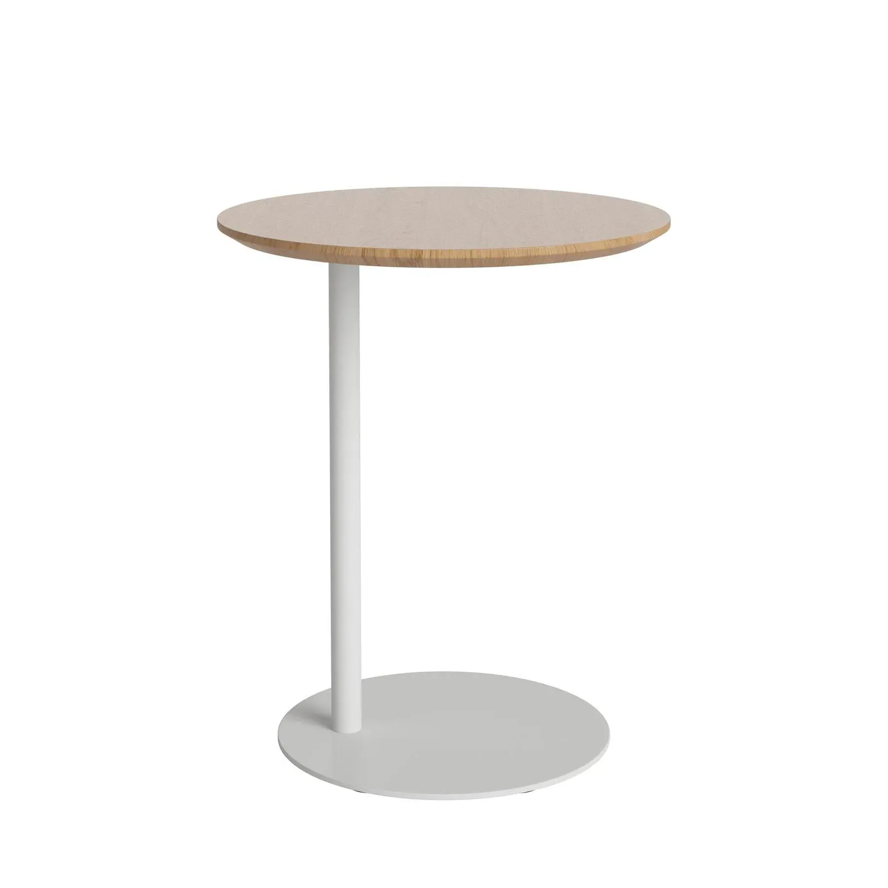 Pillar Side Table - Grey, Oiled Oak