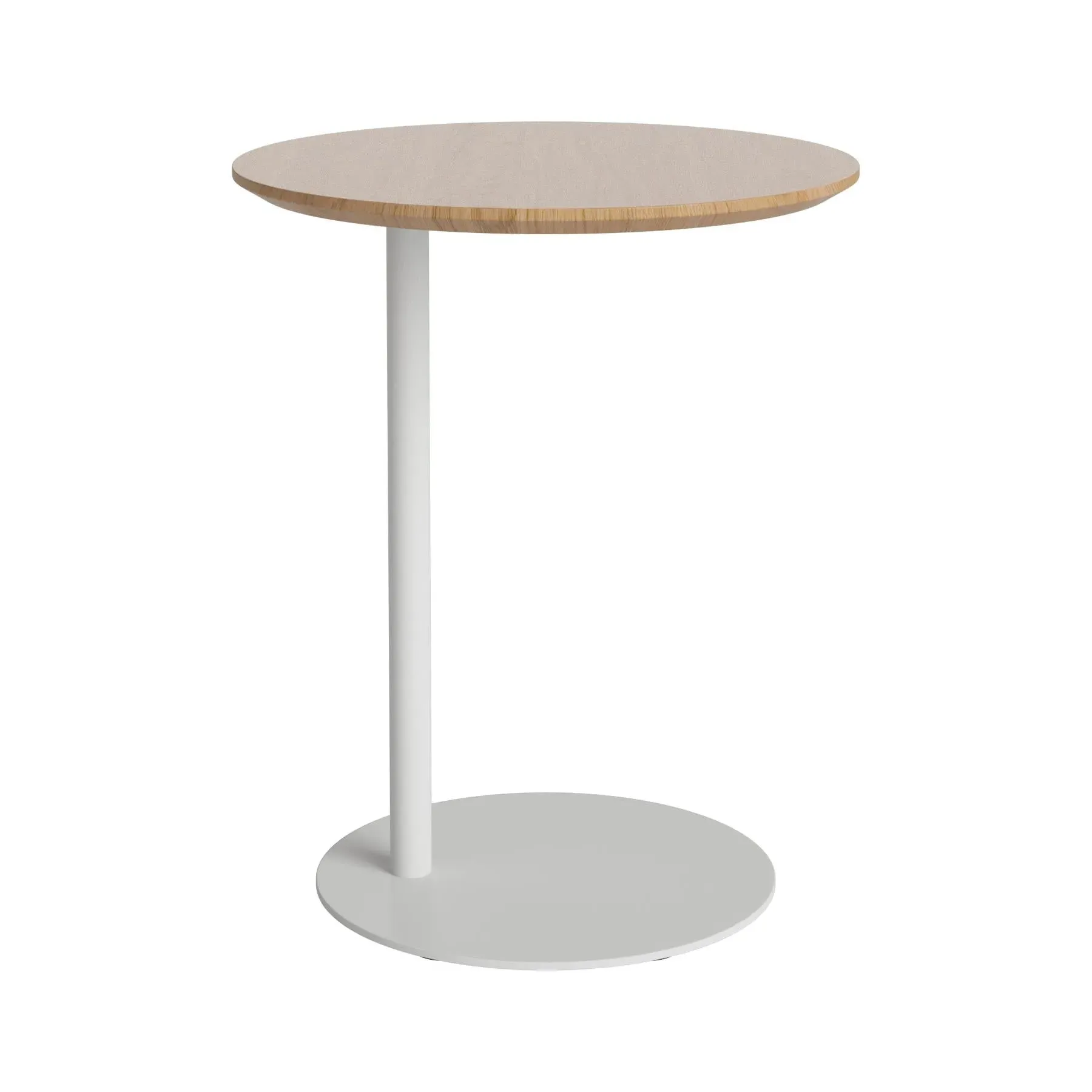 Pillar Side Table - Grey, Oiled Oak image