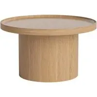 Plateau Large Coffee Table with Storage - Lacquered Oak