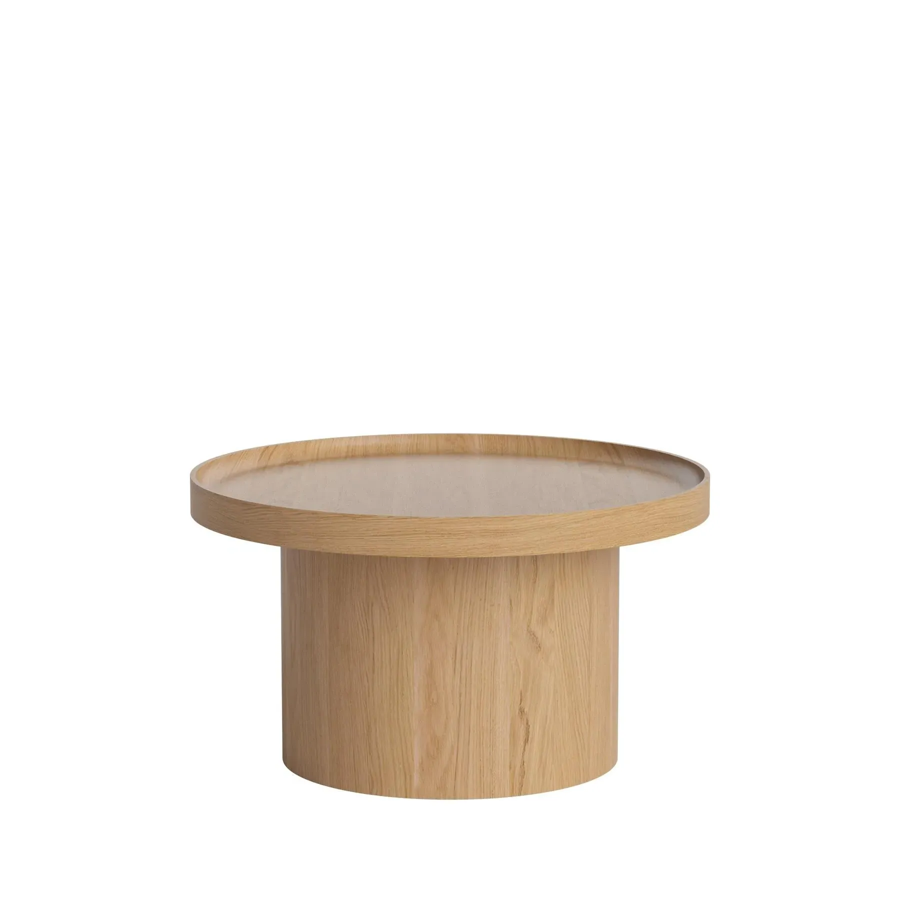 Plateau Medium Coffee Table with Storage - Lacquered Oak image