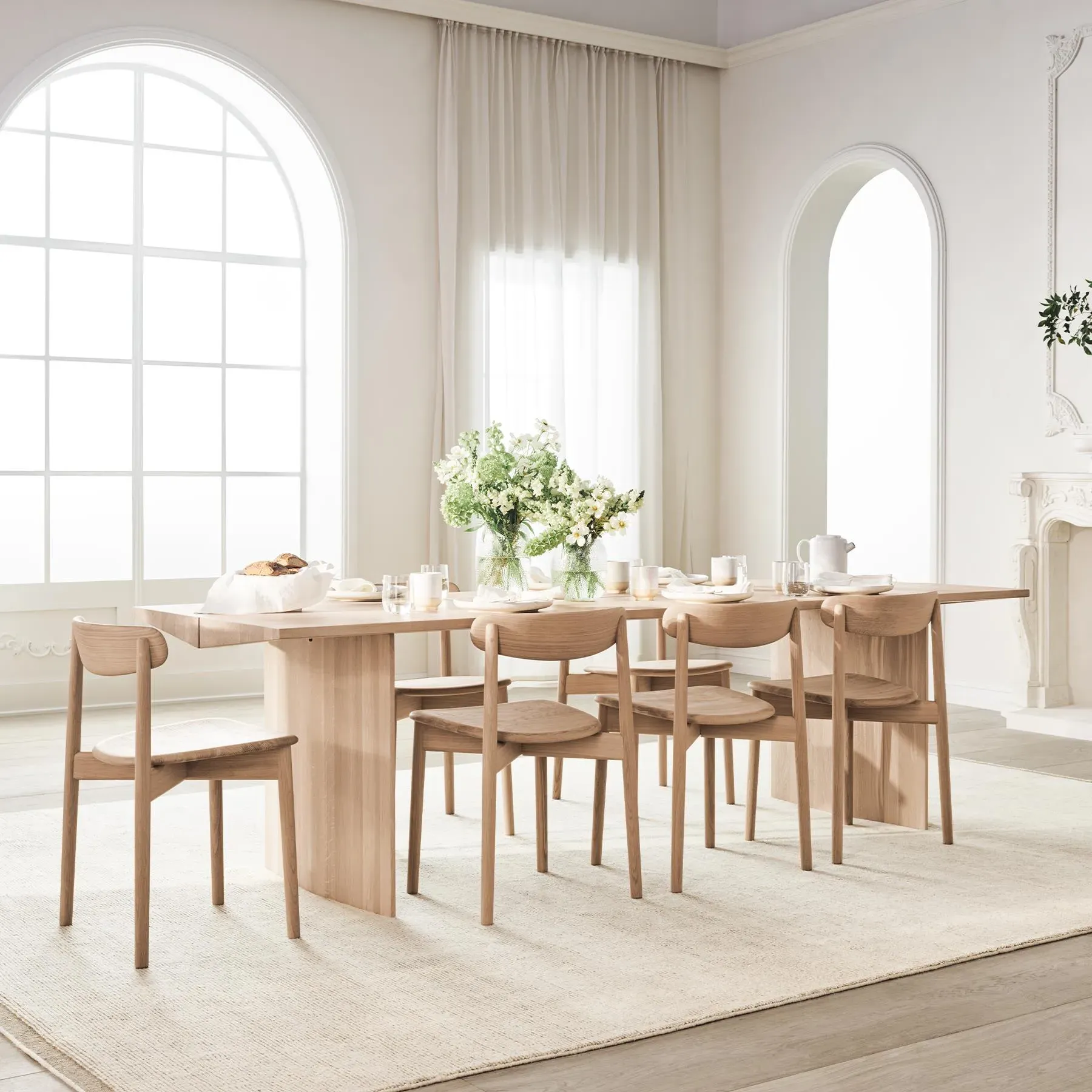 Rectangular Dining Table - Oak, FSC Wood