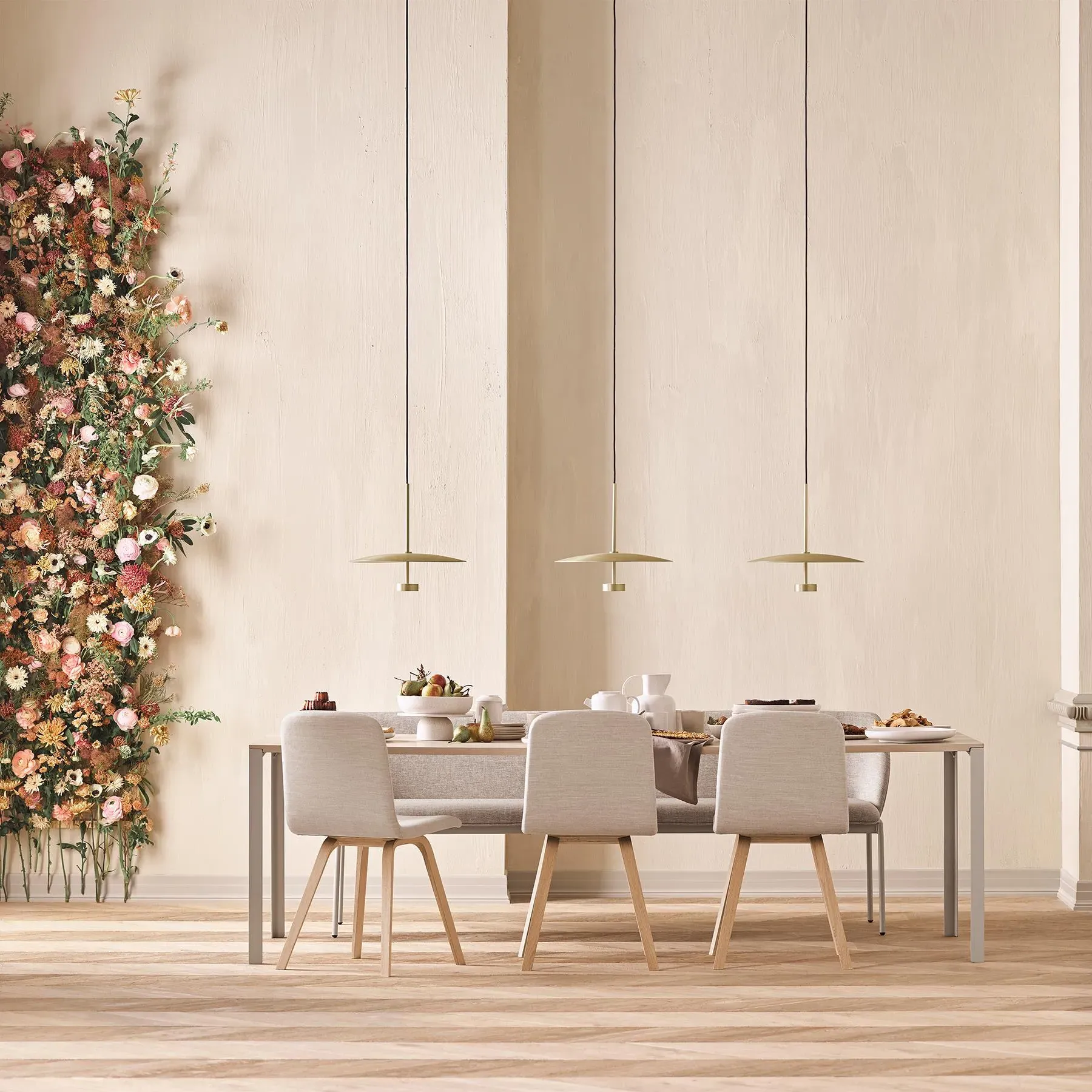 Reflection Pendant Light - Brass, Lacquered Aluminium