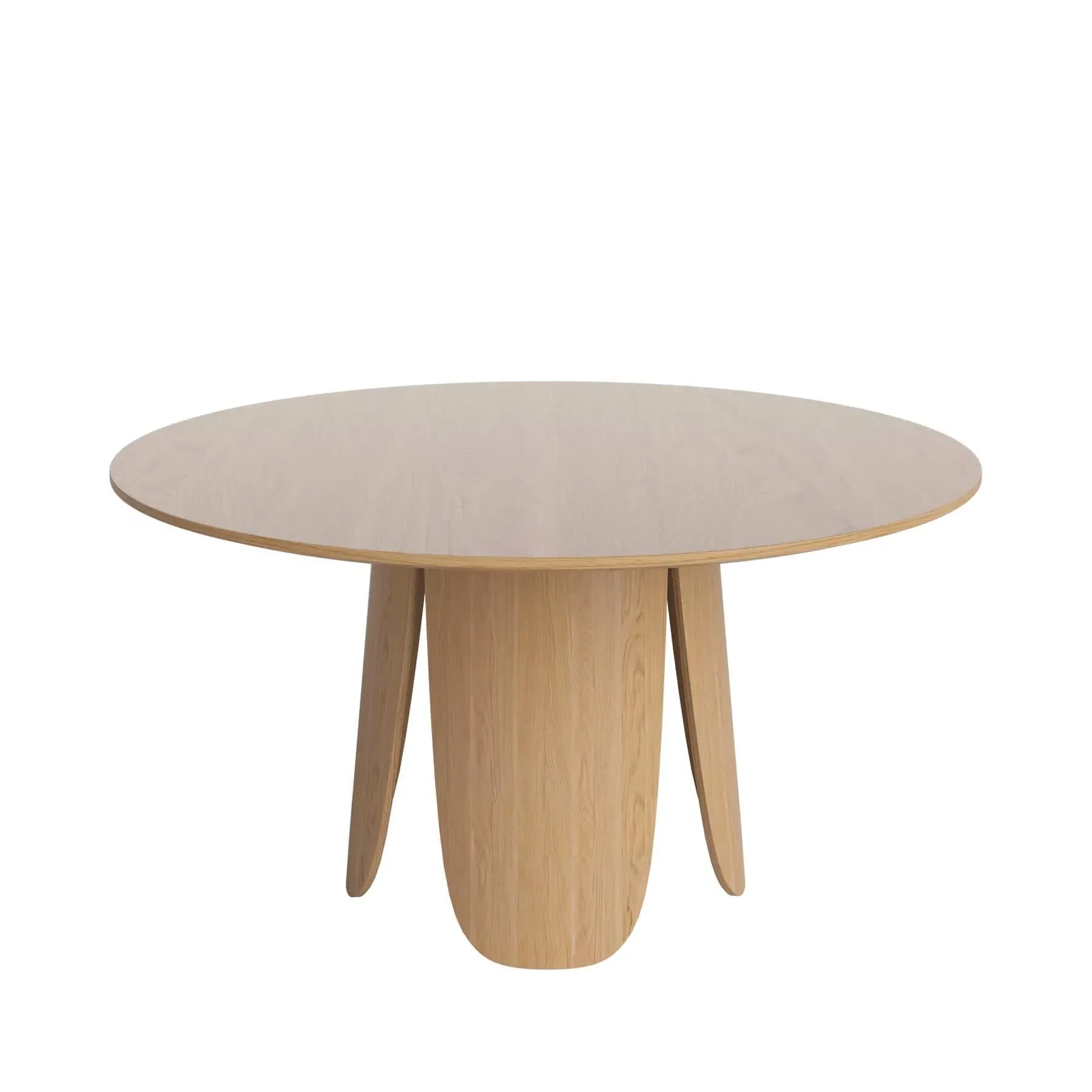 Round Dining Table - Oak, Lacquered Wood image