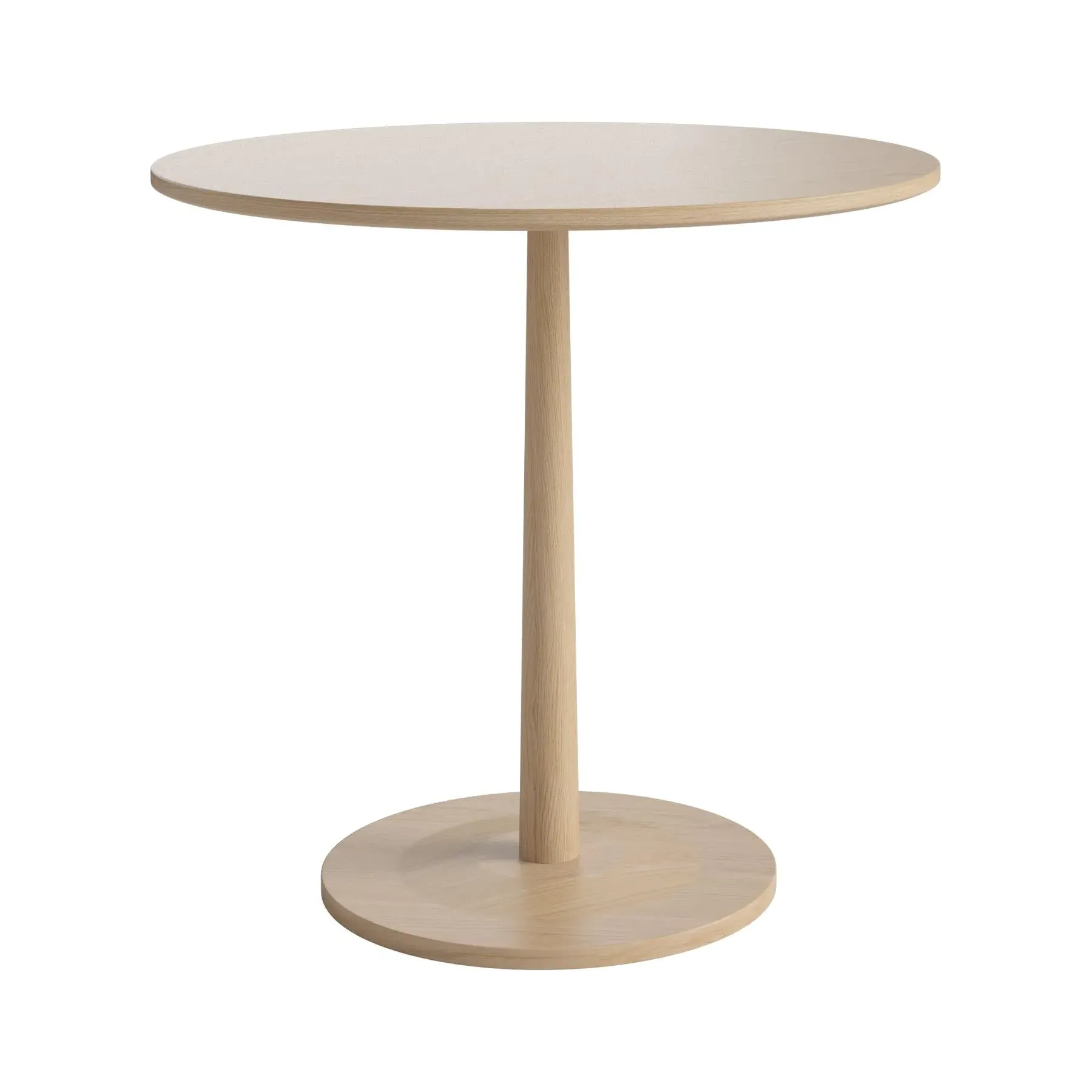 Round Dining Table - White, Oak image