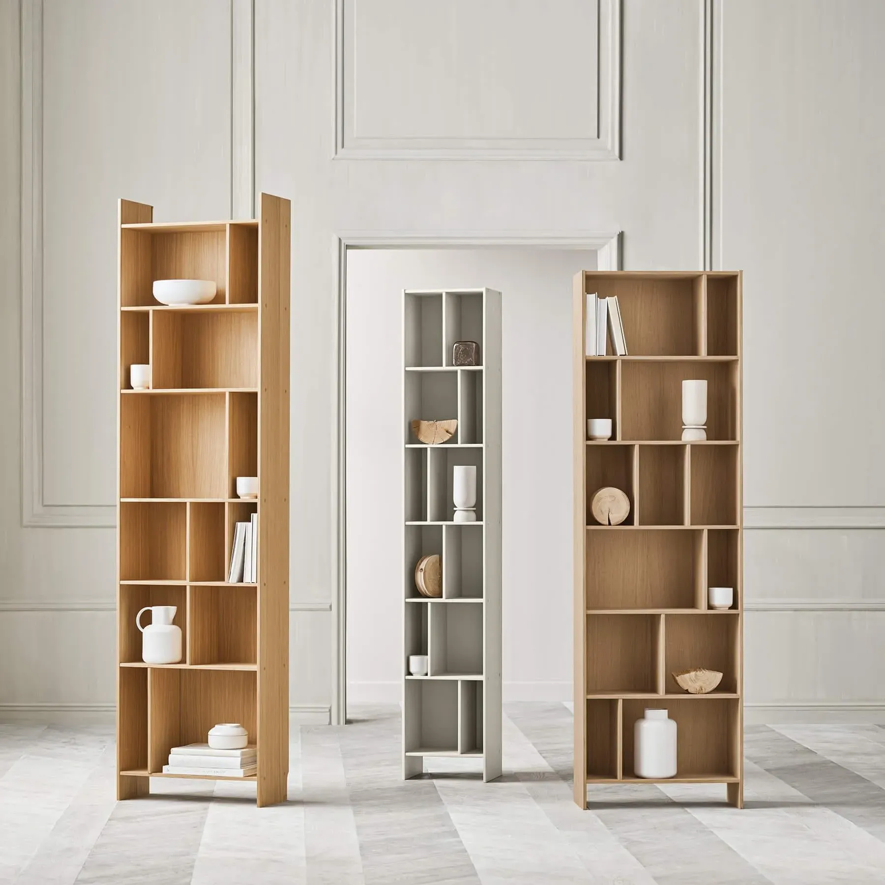 Shelving Rack - Oak Veneer