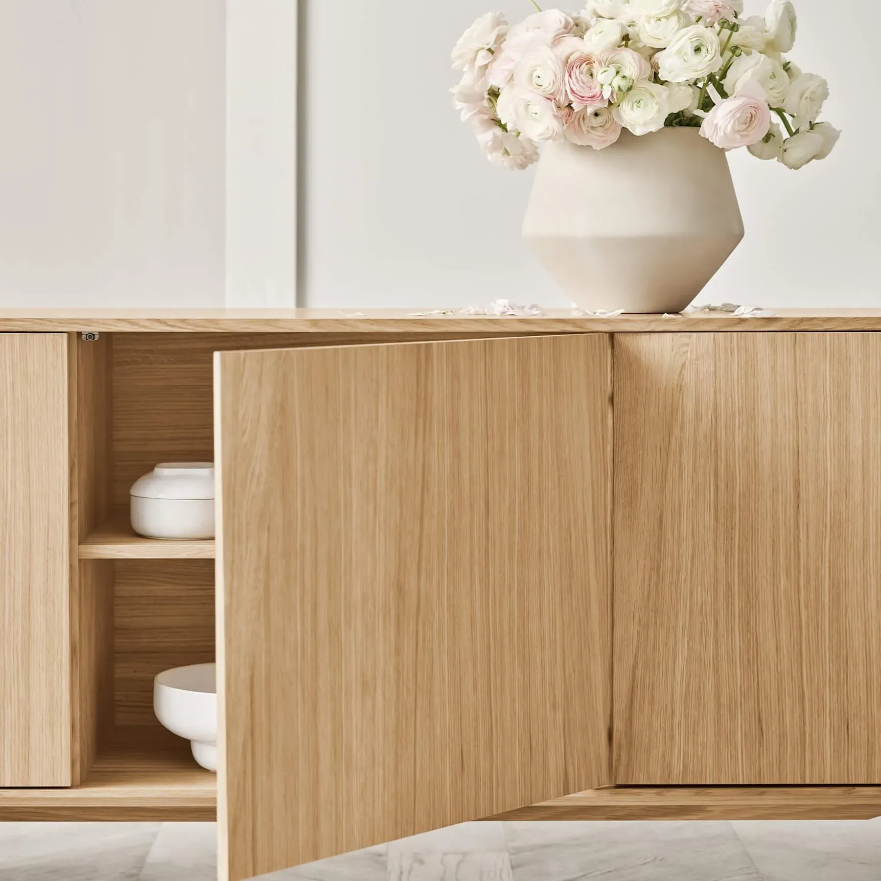 Silent Sideboard - Oiled Oak, Steel