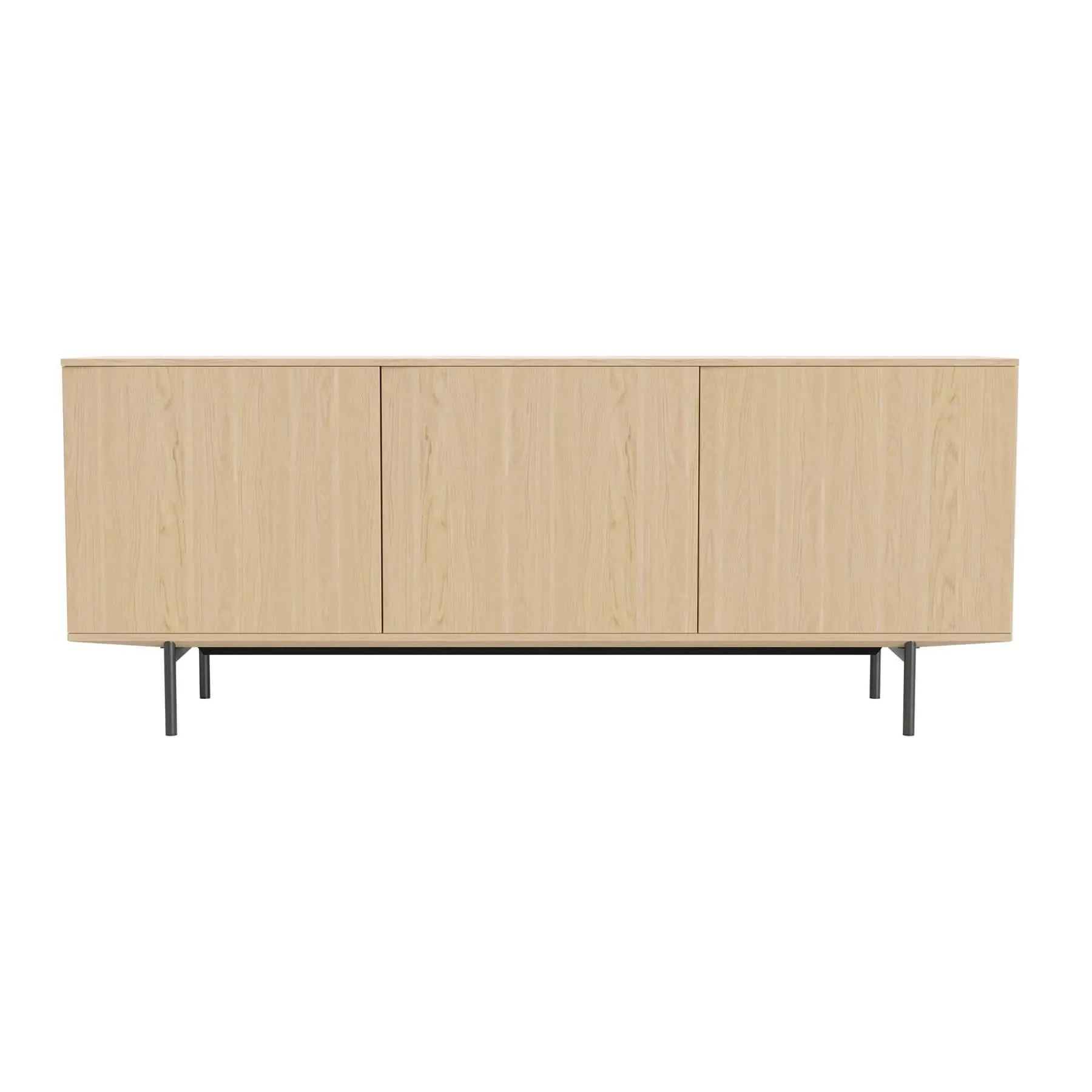 Silent Sideboard - White Oak, Steel