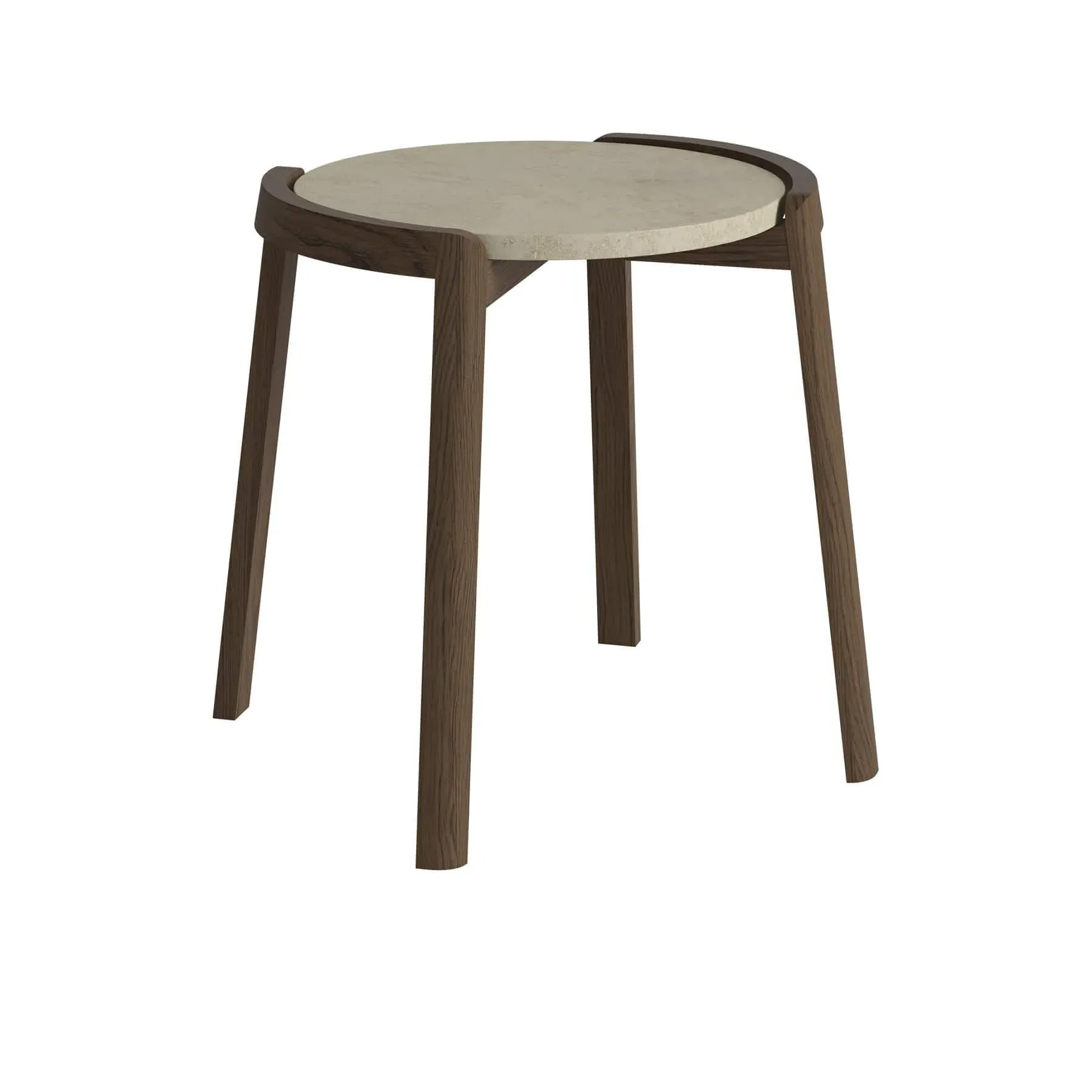 Small Coffee Table - Grey Marble, Oak