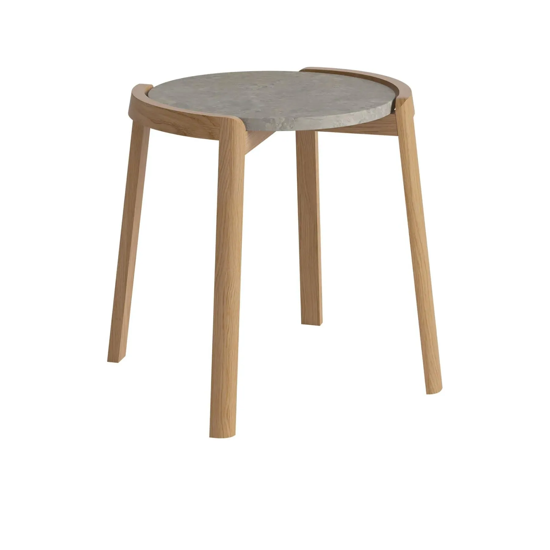 Small Coffee Table - Grigio Marble, Oak