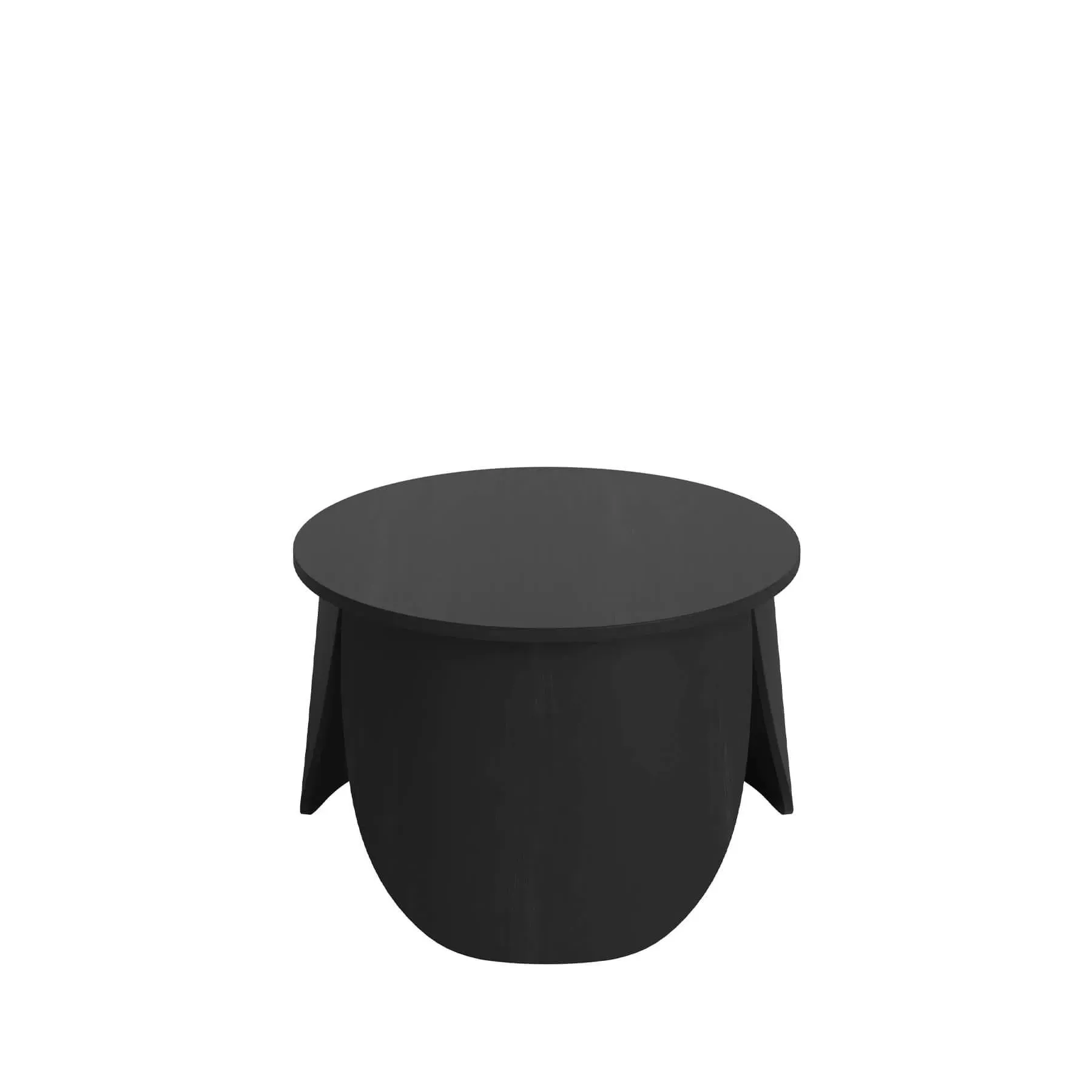 Small Coffee Table Low Height - Black, Oak image