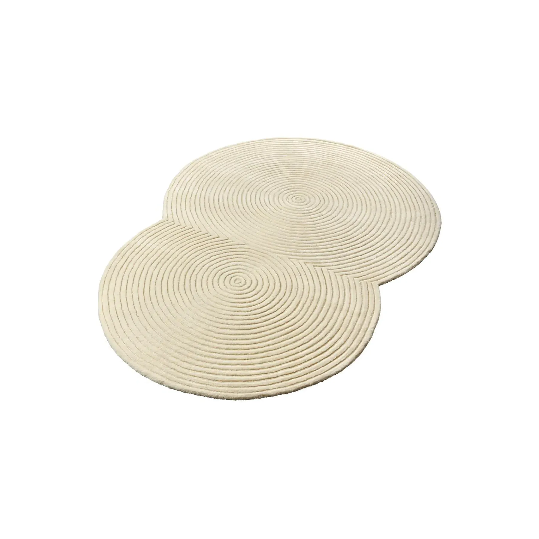 Small Round Rug - Creme, Wool image