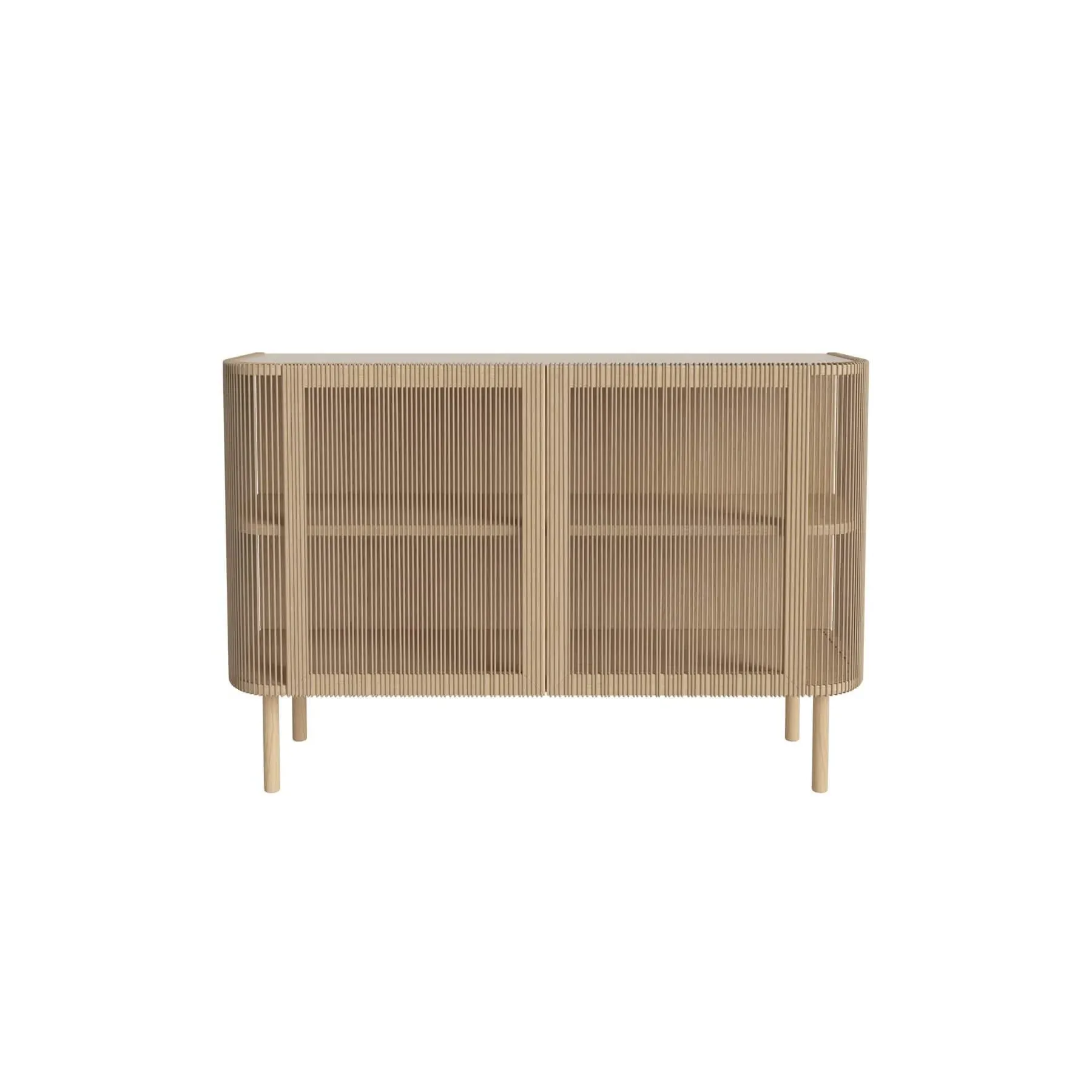 Small Sideboard with Cord Front - Natural, Oak