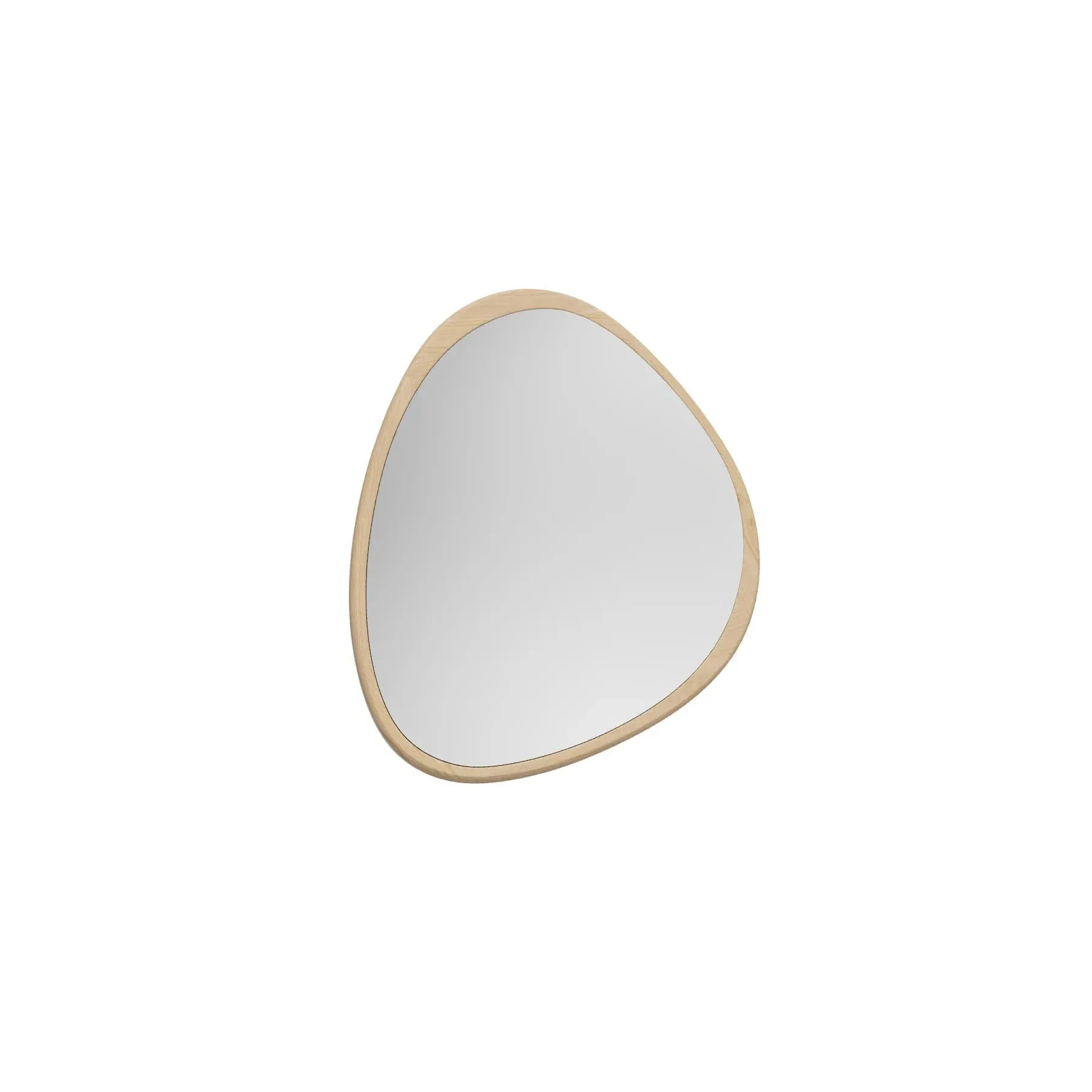 Small Wall Mirror - White, Oak image