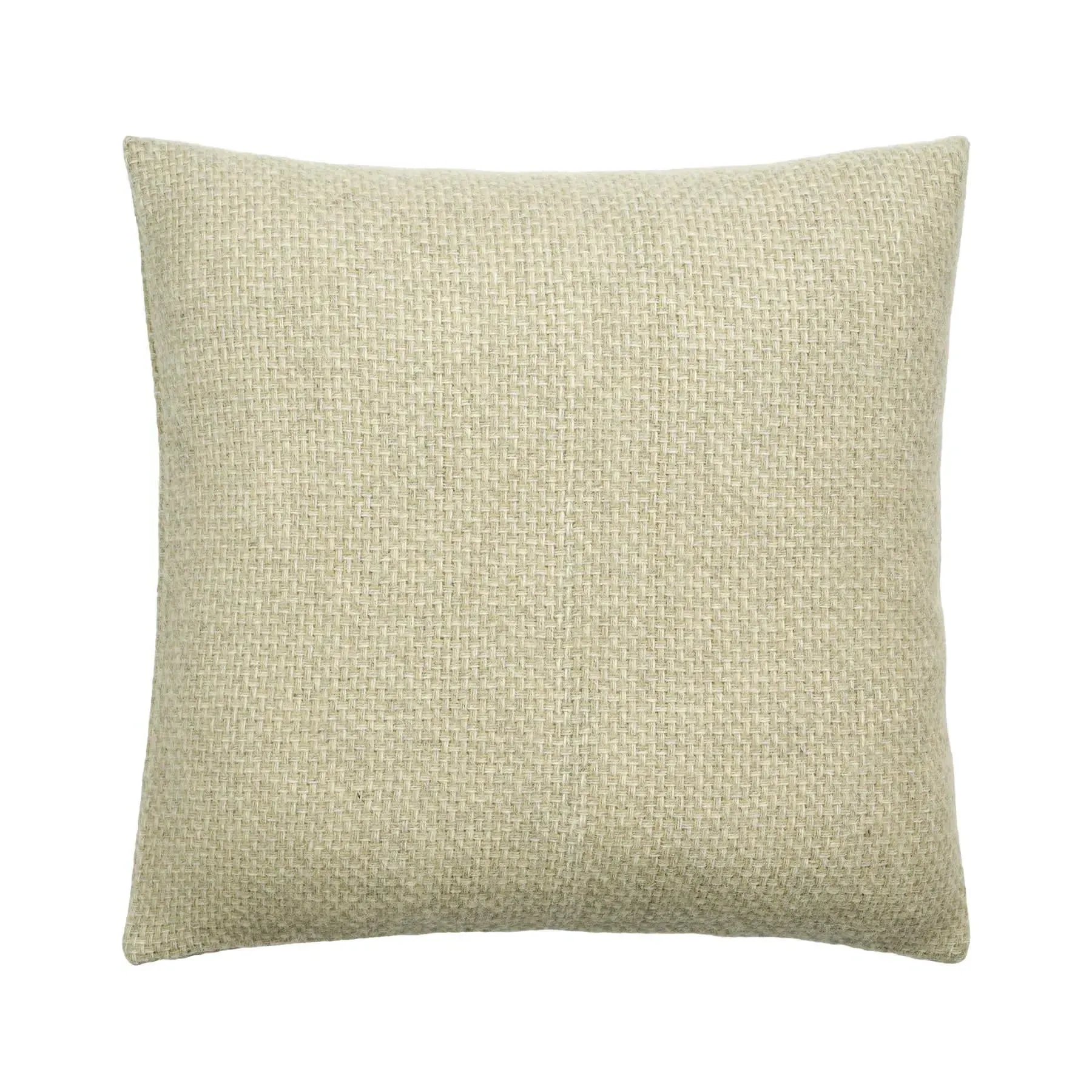 Square Cushion Cover - Light Green, Wool