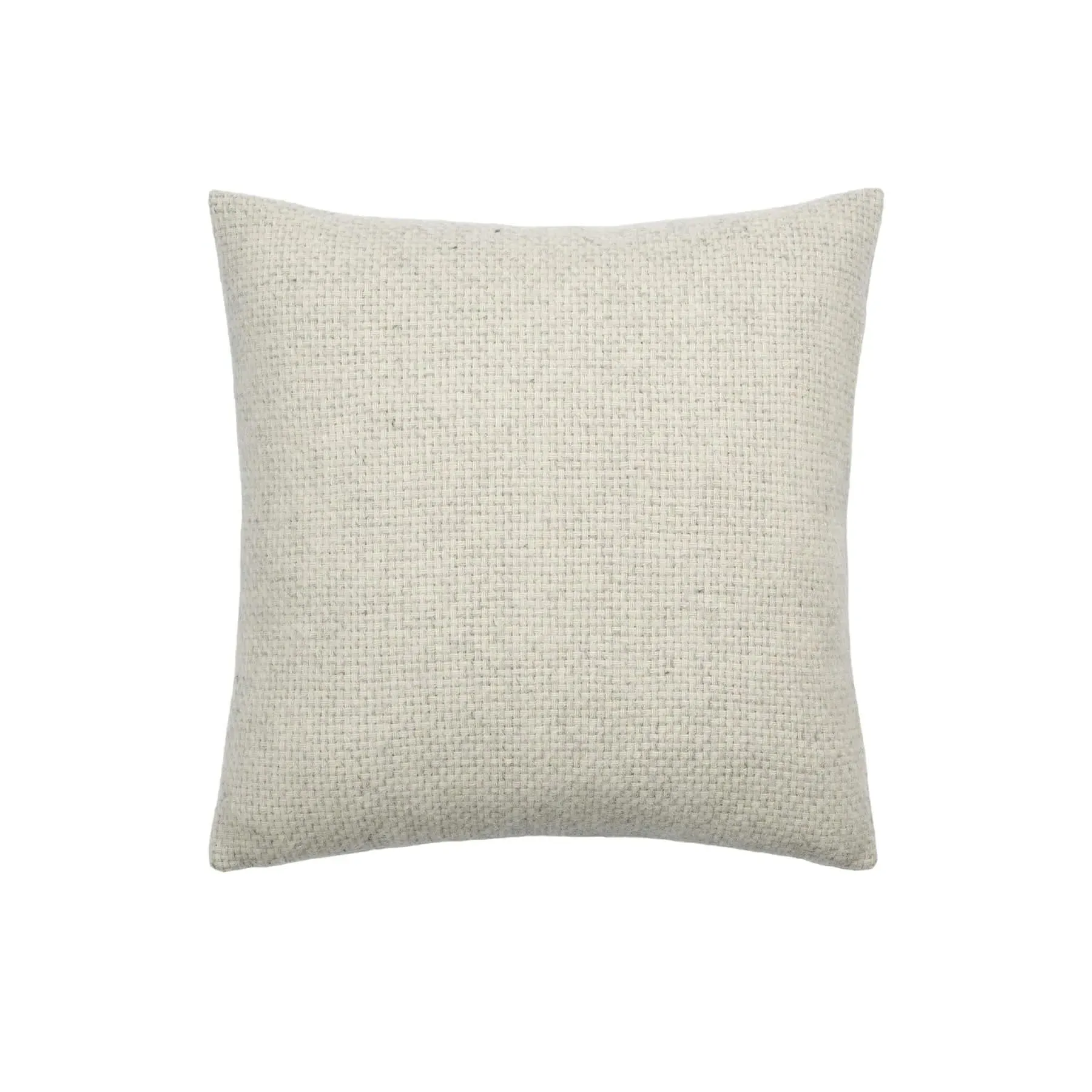 Square Cushion Cover - Light Grey, Wool