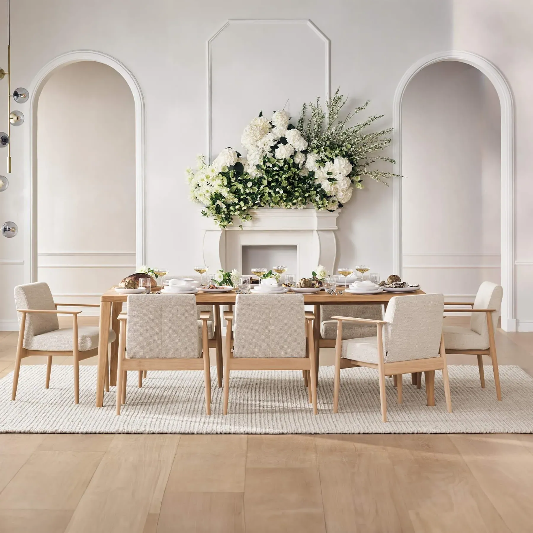 Square Dining Table - Oak, Solid Wood