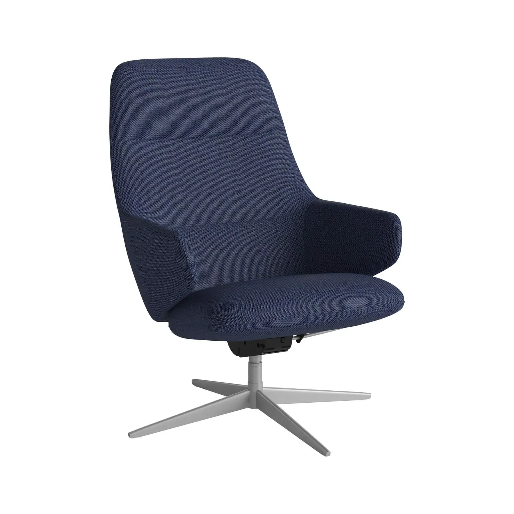 Swivel Armchair with Recliner - Blue