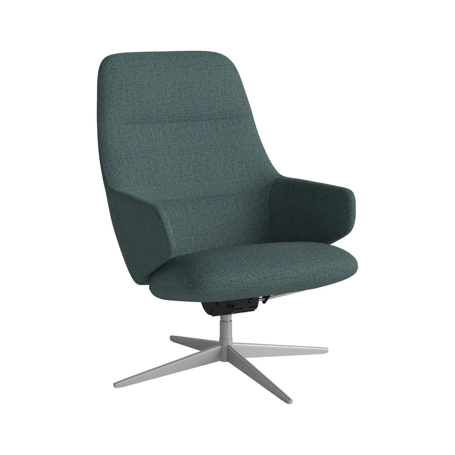 Swivel Armchair with Recliner - Green