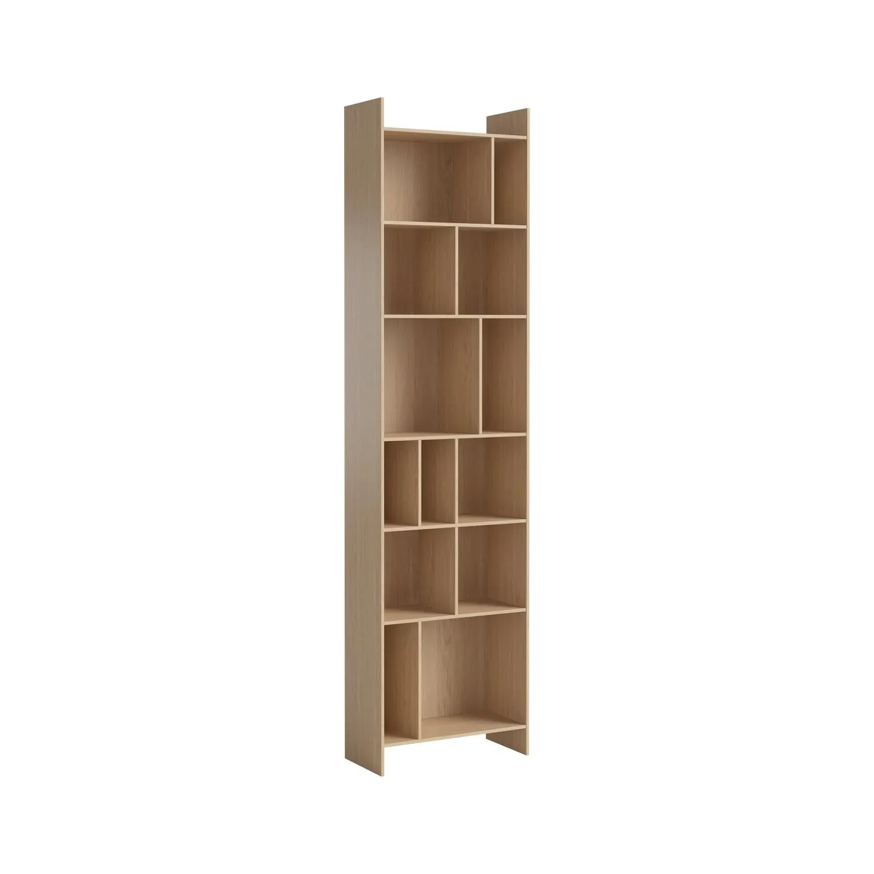 Tall Shelving Unit with Movable Partitions - Grey