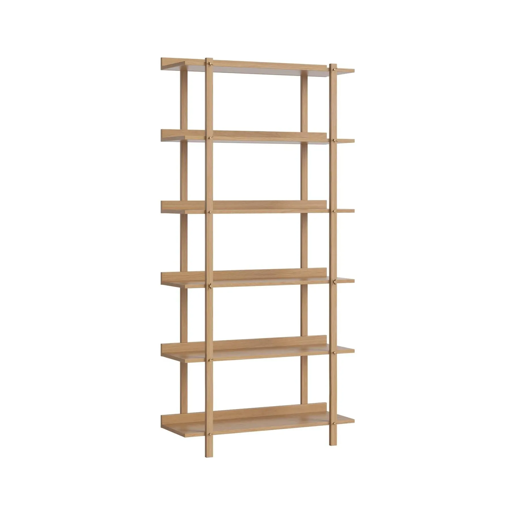 Tall Single Shelving Unit - Oiled Oak
