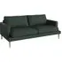 Veneda 2.5-Seater Sofa - Dark Green, Oak