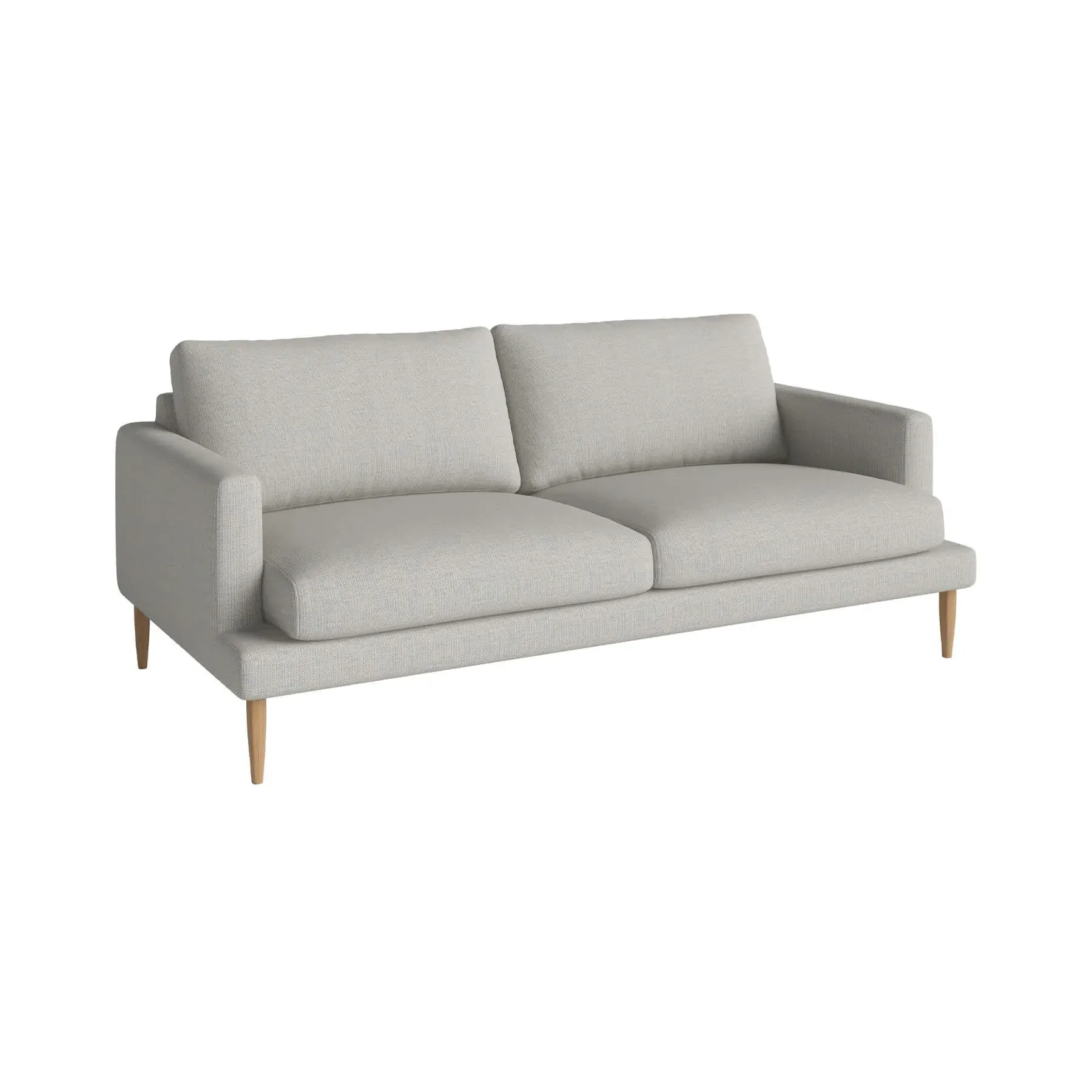 Veneda 2.5-Seater Sofa - Dust Green, Oak