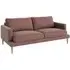 Veneda 2.5-Seater Sofa - Light Rosa, Oak