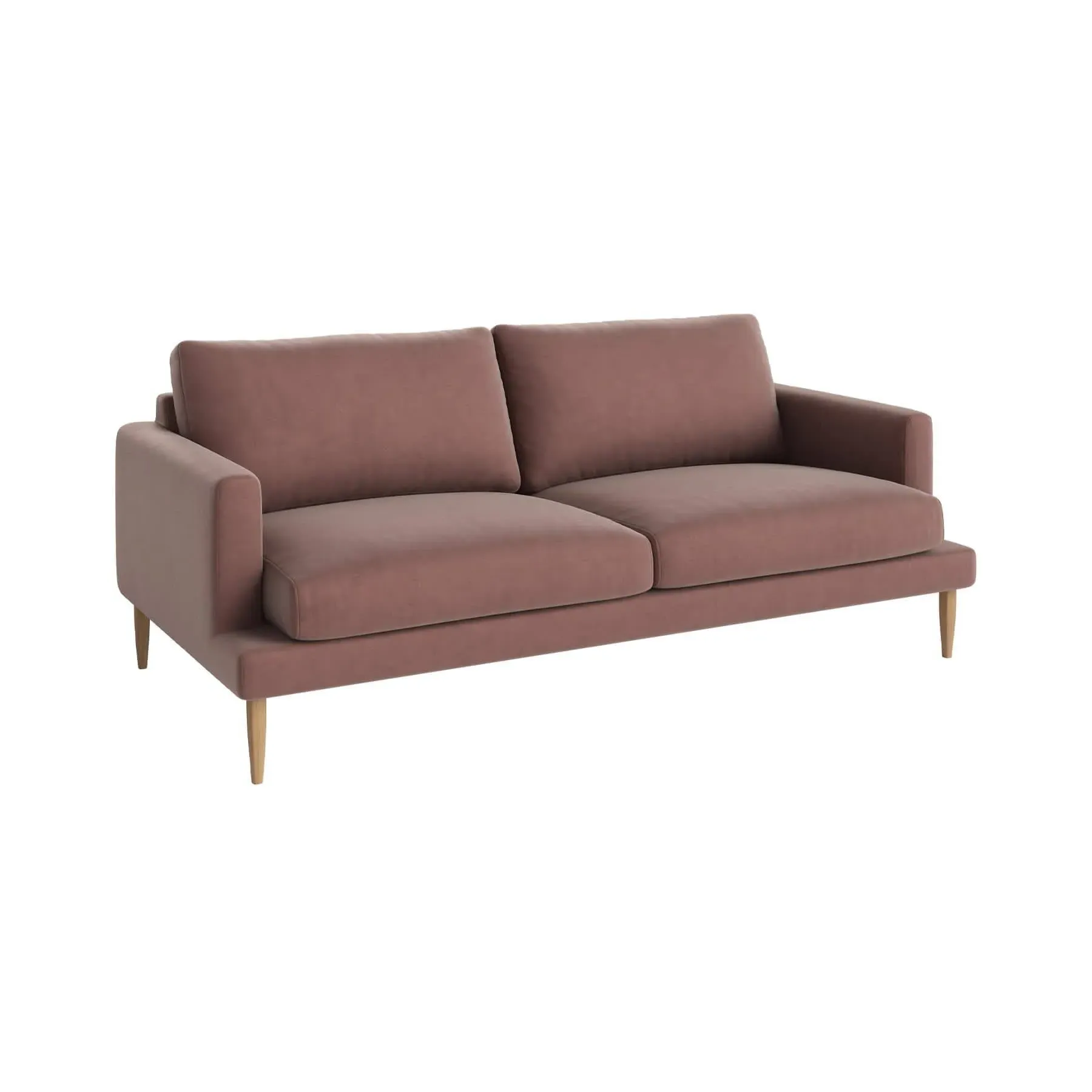 Veneda 2.5-Seater Sofa - Light Rosa, Oak
