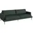 Veneda 3-Seater Sofa - Dark Green, Oak