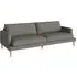 Veneda 3-Seater Sofa - Grey Brown, Oak