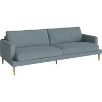 Veneda 3-Seater Sofa - Light Blue, Oak