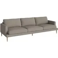 Veneda 4-Seater Sofa - Dark Beige, Oak