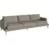 Veneda 4-Seater Sofa - Dark Beige, Oak