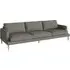 Veneda 4-Seater Sofa - Grey Brown, Oak