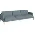 Veneda 4-Seater Sofa - Light Blue, Oak