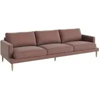 Veneda 4-Seater Sofa - Light Rosa, Oak
