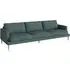Veneda 4-Seater Sofa - Sea Green, Oak
