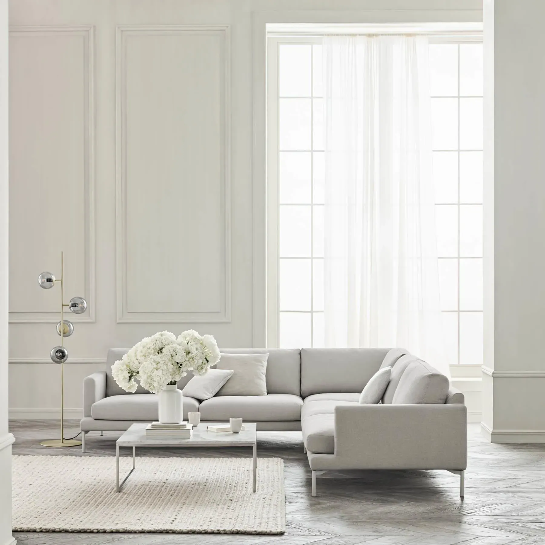 Veneda 6-Seater Corner Sofa - Green, Steel