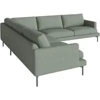 Veneda 6-Seater Corner Sofa - Green, Steel