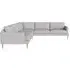 Veneda 6-Seater Corner Sofa - Light Grey, Oak