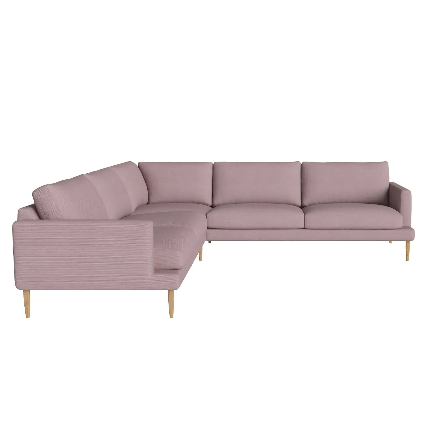 Veneda 6-Seater Corner Sofa - Rosa, Oak