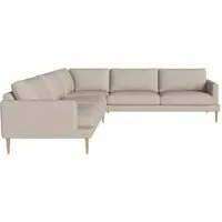Veneda 6-Seater Corner Sofa - Sand, Oak