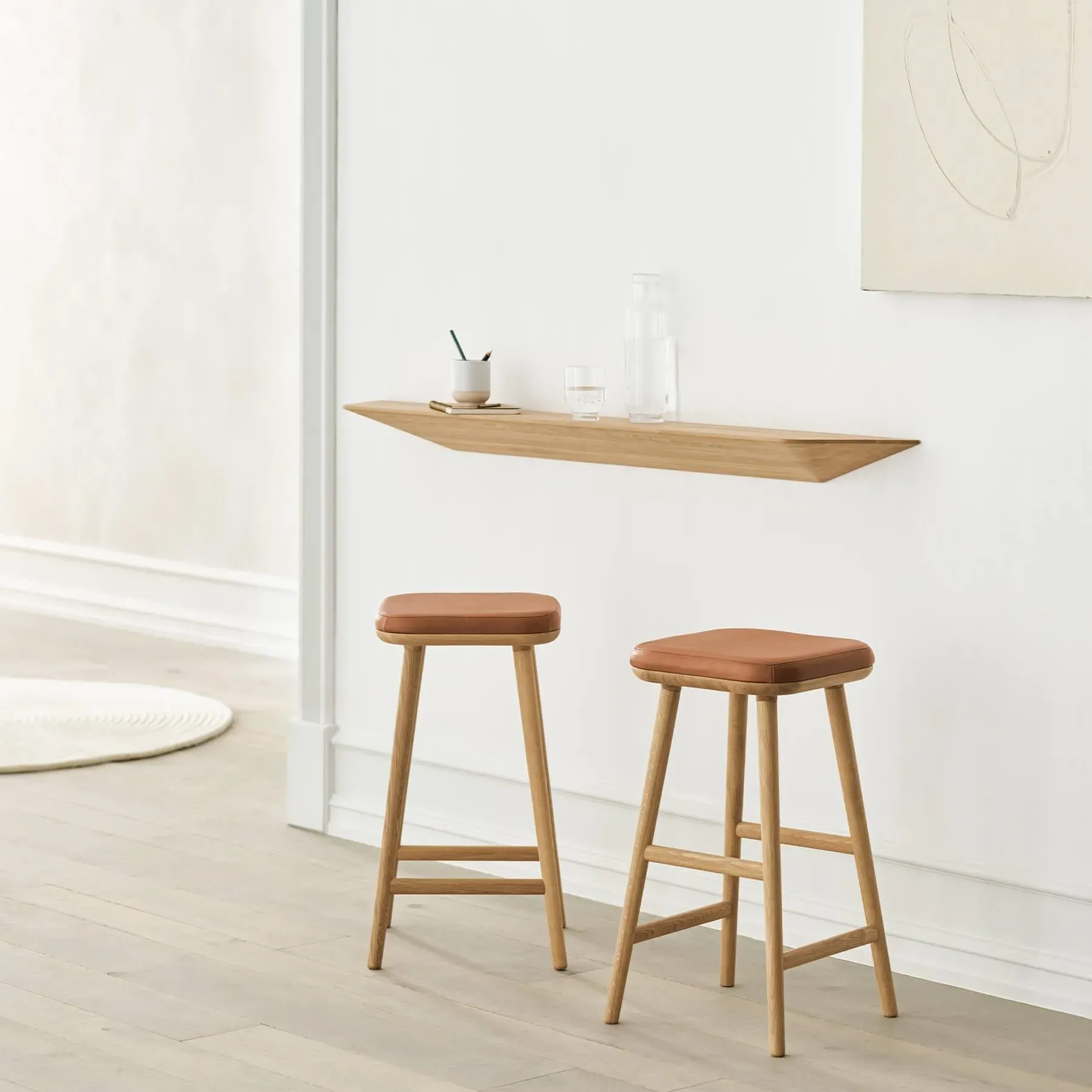 Wall Shelf with Hidden Mount - Oiled Oak