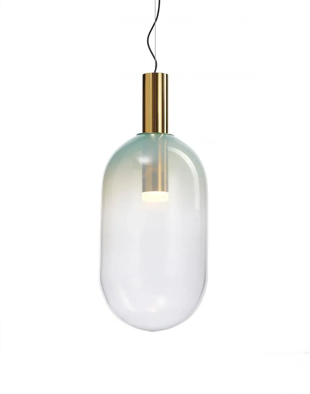 Capsule Pendant Light - Mint Green, Glass