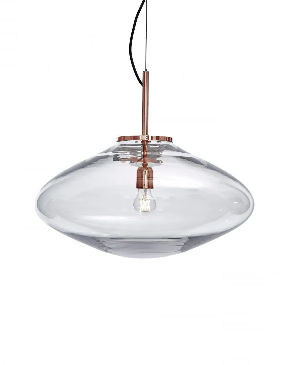 Disc Pendant Light - Clear, Crystal Glass image