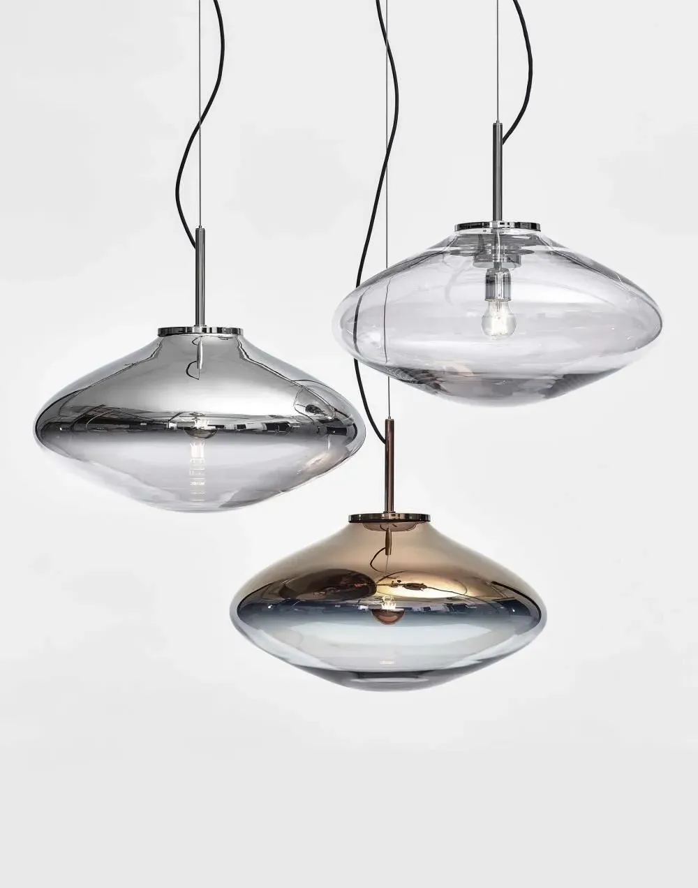 Disc Pendant Light - Nickel