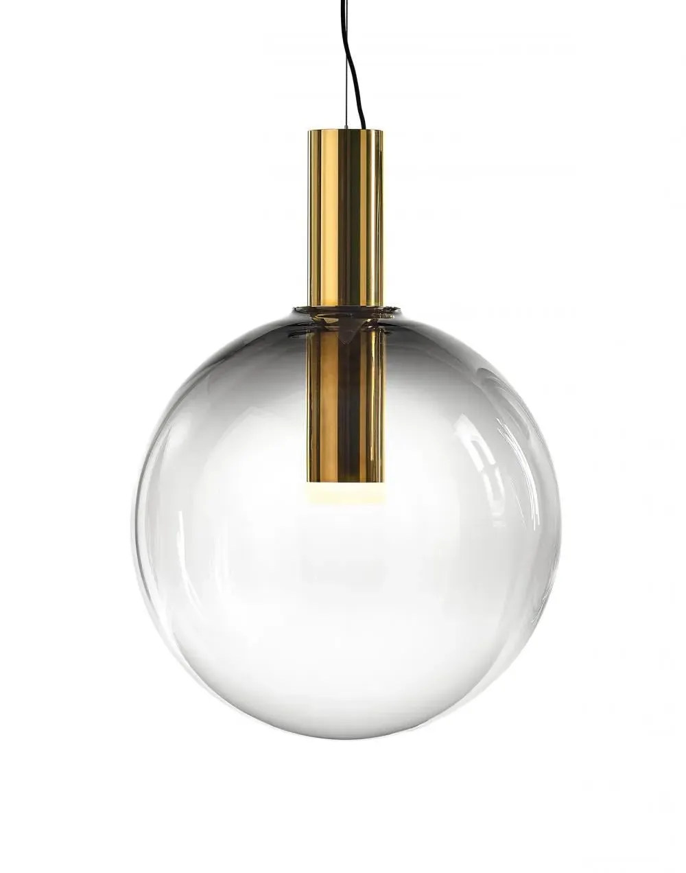 Large Ball Pendant Light - Smoke, Glass