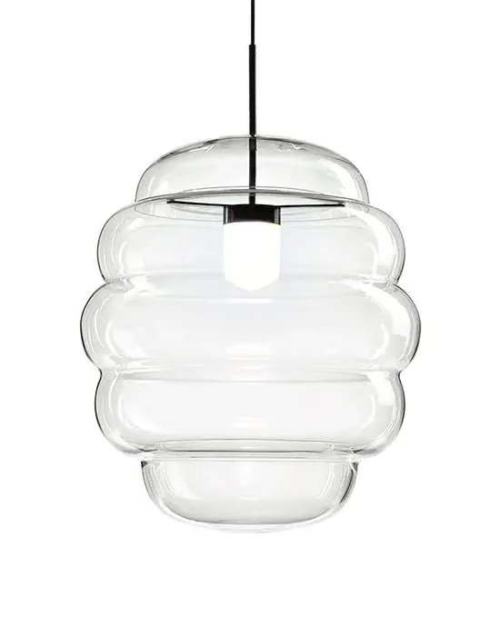 Large Pendant Light - Clear, Handblown Glass image