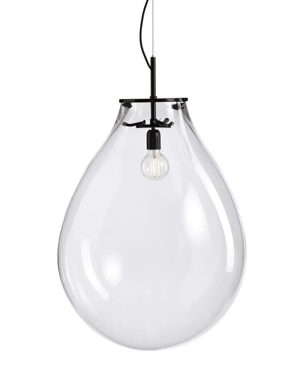Large Pendant Light Ex-Display - Black Fittings
