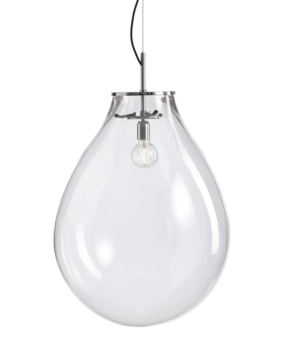 Large Pendant Light Ex-Display - Nickel Fittings